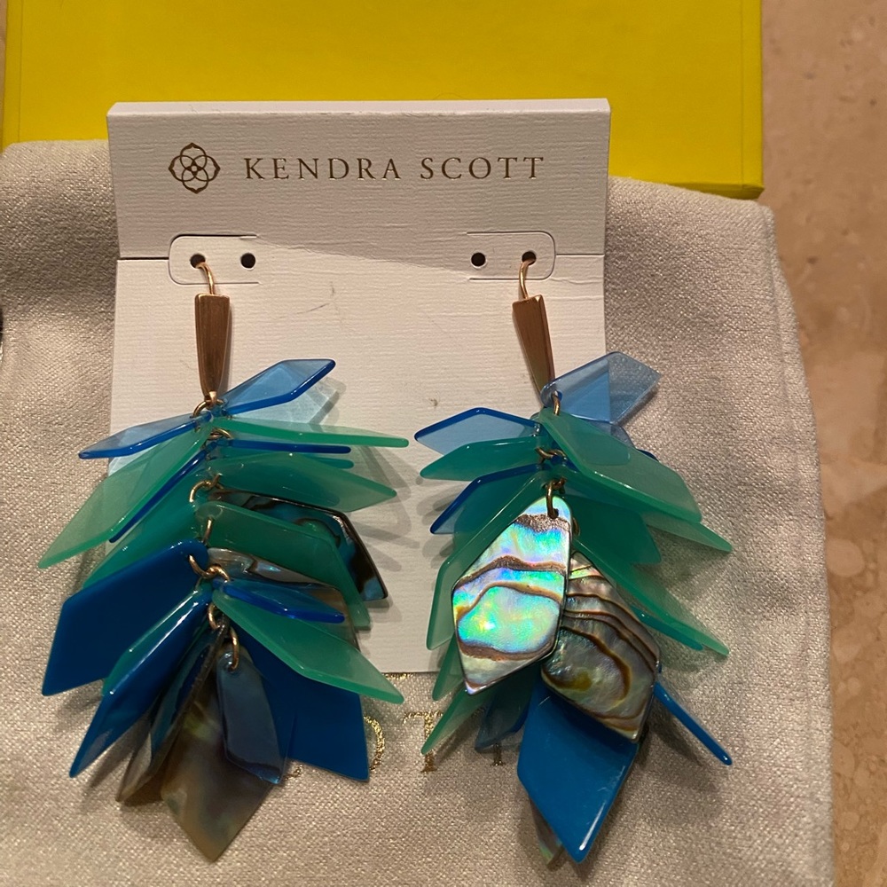 Kendra Scott Jenni Blue Mix / Rose Gold.  NWOT - Retired